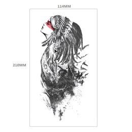 Animal Pattern Tiger Lion Half Arm Water Transfer Imitation Tattoo (Option: 20style-114x210MM)